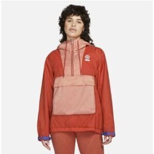 Nike Women’s Windbreaker Orange L Sportswear Circa 72 Windrunner Jacket New